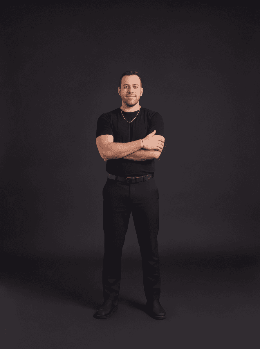 Full-body standing placeholder portrait for CEO